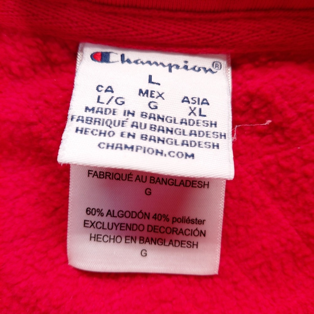 Ohio State Buckeyes NCAA 1/4 Snap Womens LARGE Pullover Front Pocket Red Logo - Picture 8 of 12